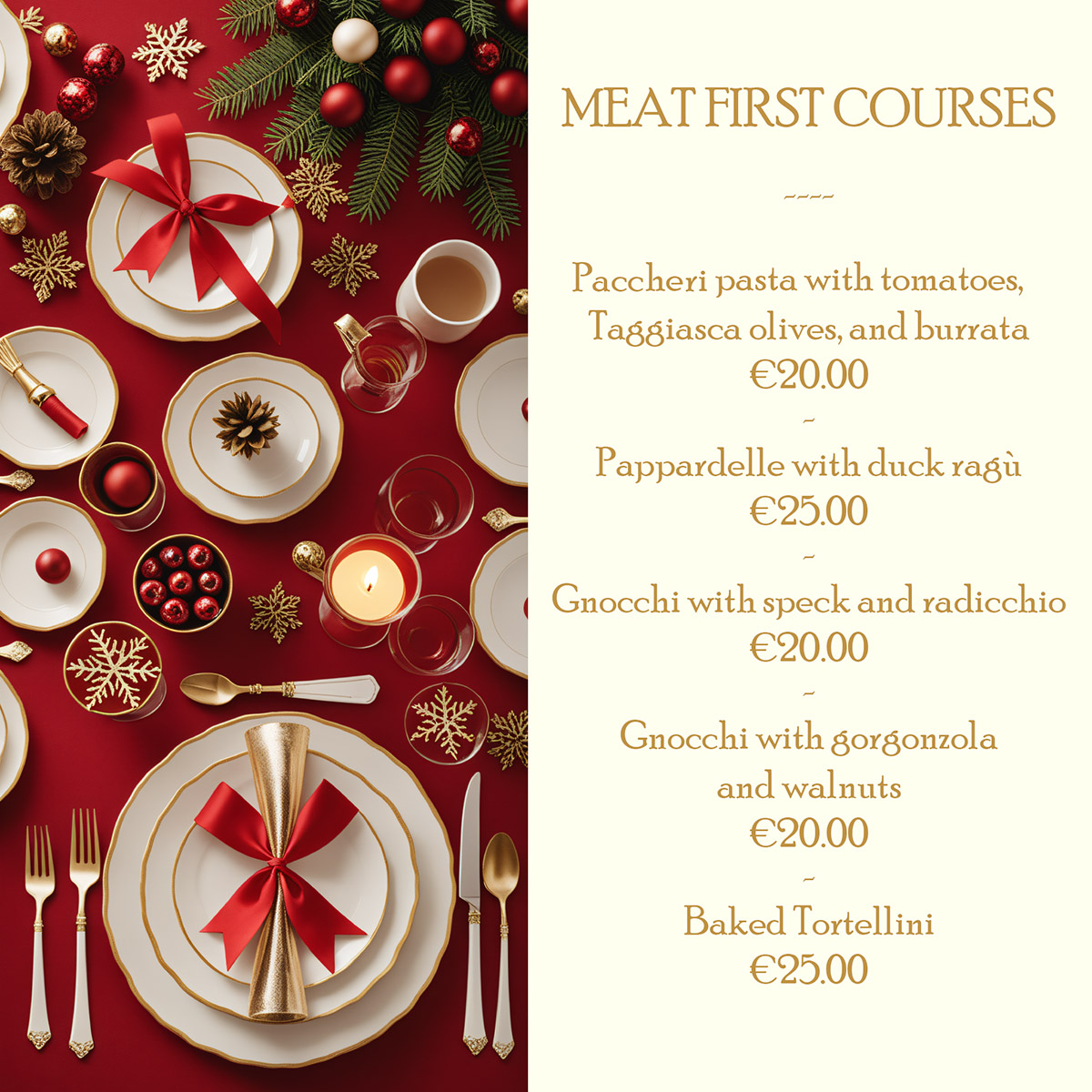 Meat First Courses